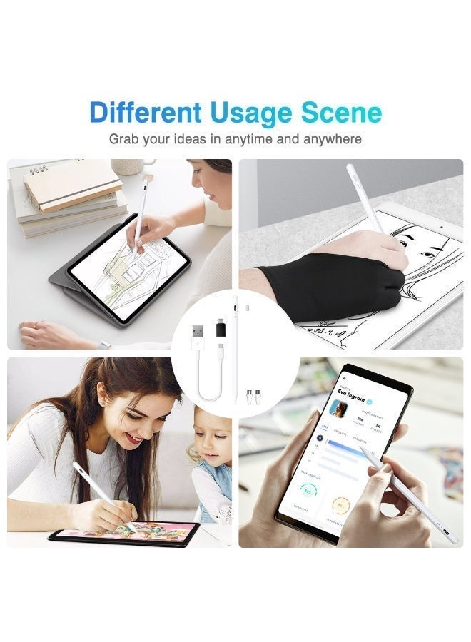 Keyboard Case for Lenovo Xiaoxin M11, Detachable 7 Color Backlit Keyboard with Premium Capacitive Stylus, Stain-Resistant Cover, Portable Lightweight - Image 5